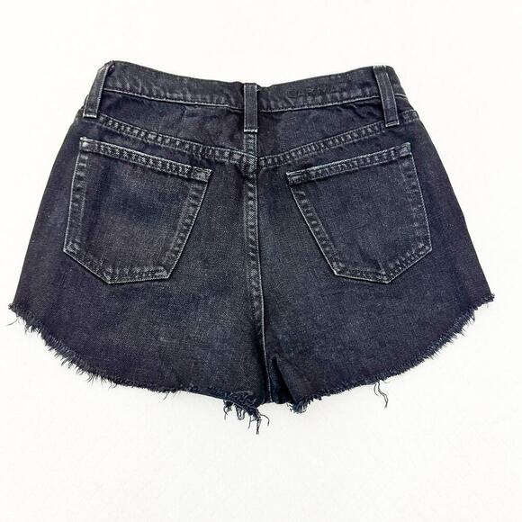 Carmar Studded Jewel Embellished Raw Hem Shorts Black Size 26 - Picture 3 of 4